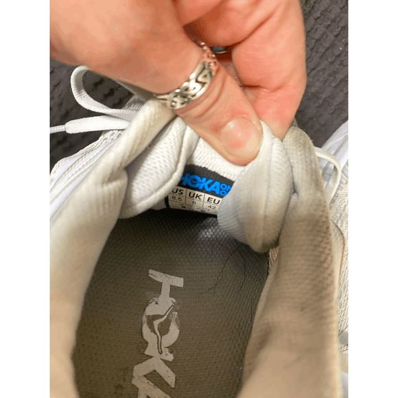 Hokas One One Bondi 7 Men's White Running Shoes Sneakers Size 8.5 - Picture 3 of 7